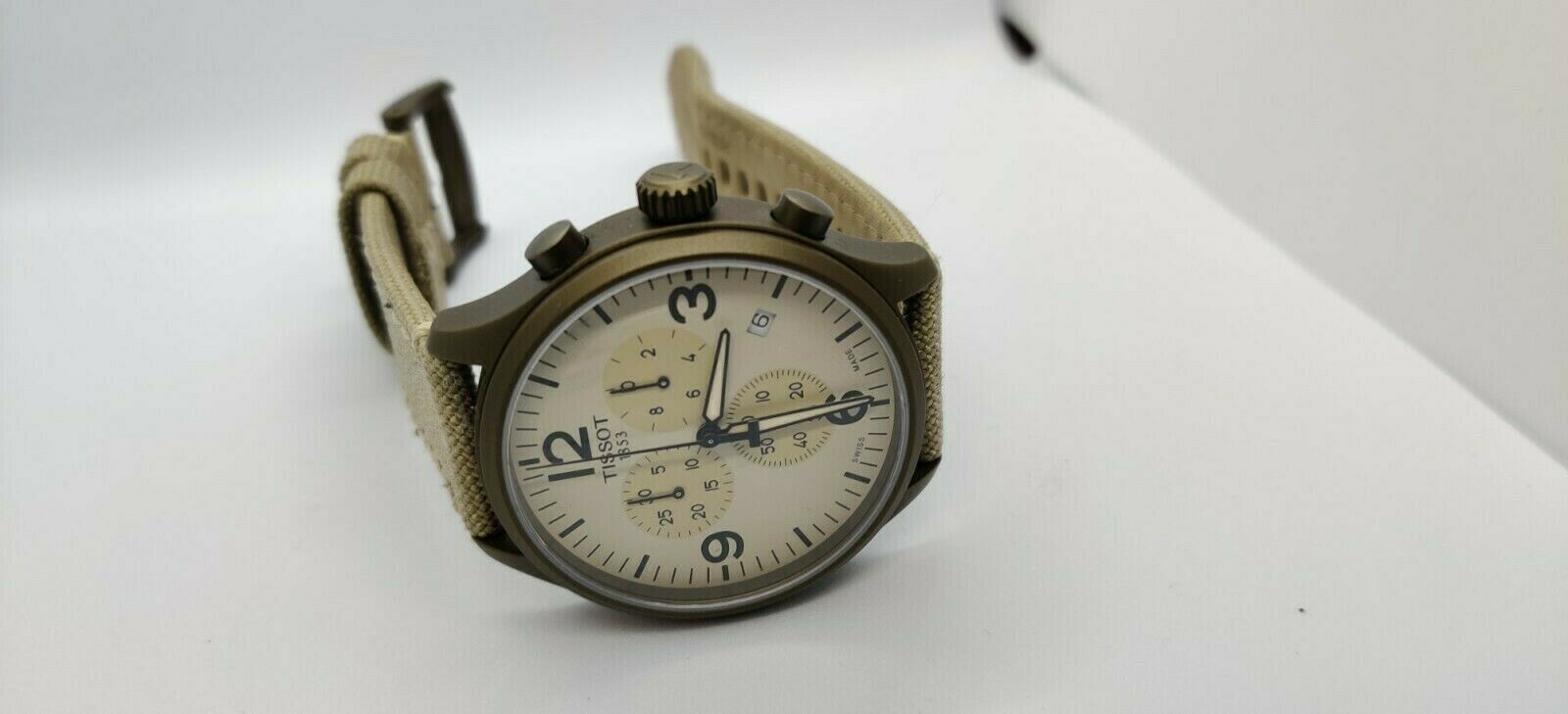 Tissot Chrono XL Khaki T116.617.37.267.01 Boxed little wear 99p