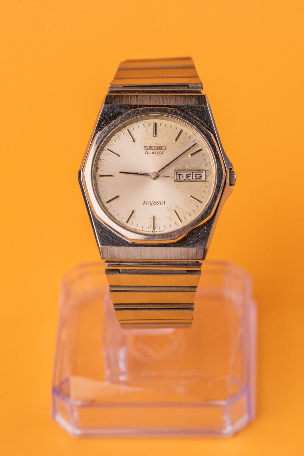 Seiko Majesta 9063-6030 Steal Case 34mm Mens Quartz Watch