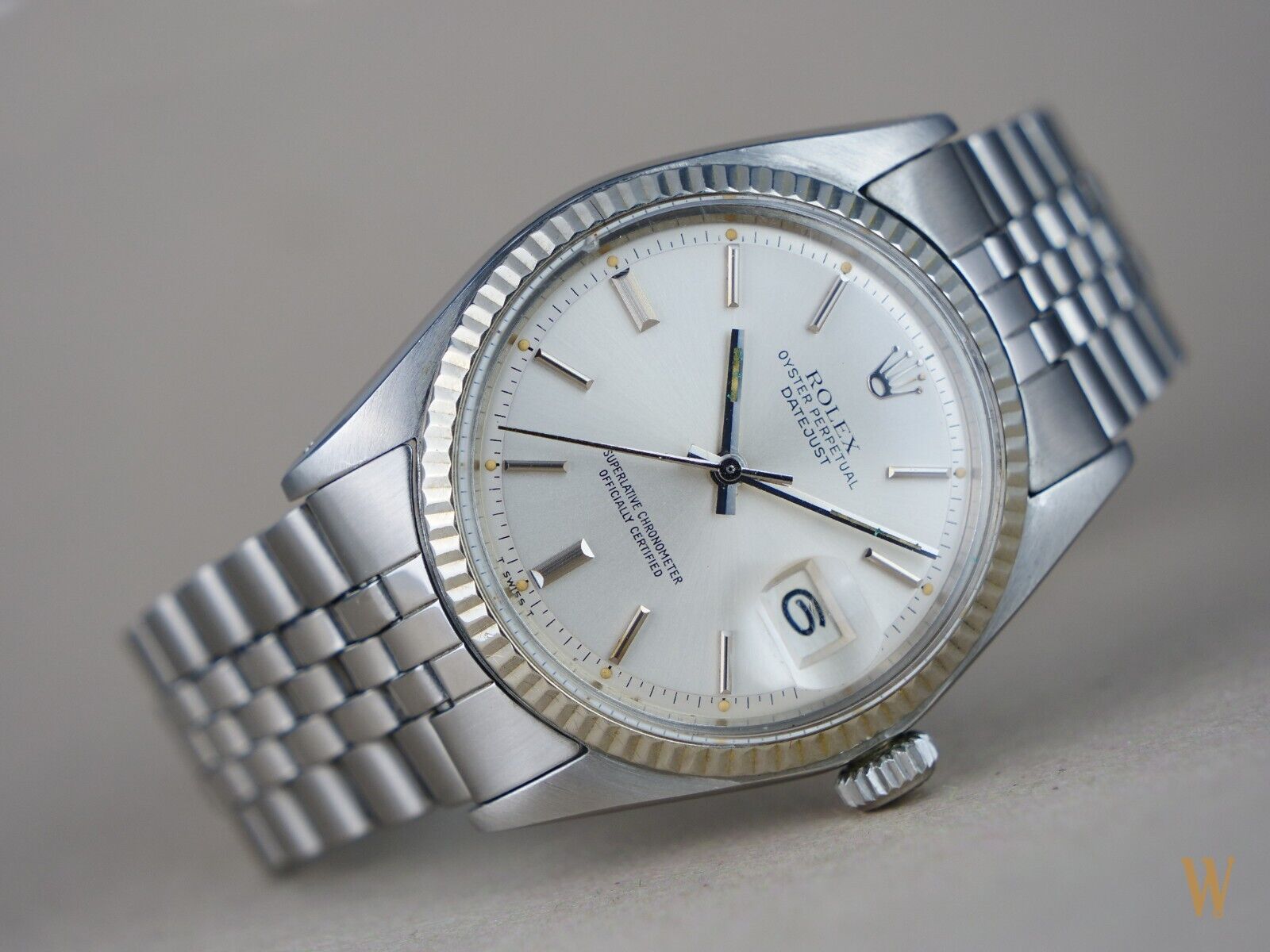 Rolex Datejust 36mm White Gold and Stainless Steel Vintage Men s