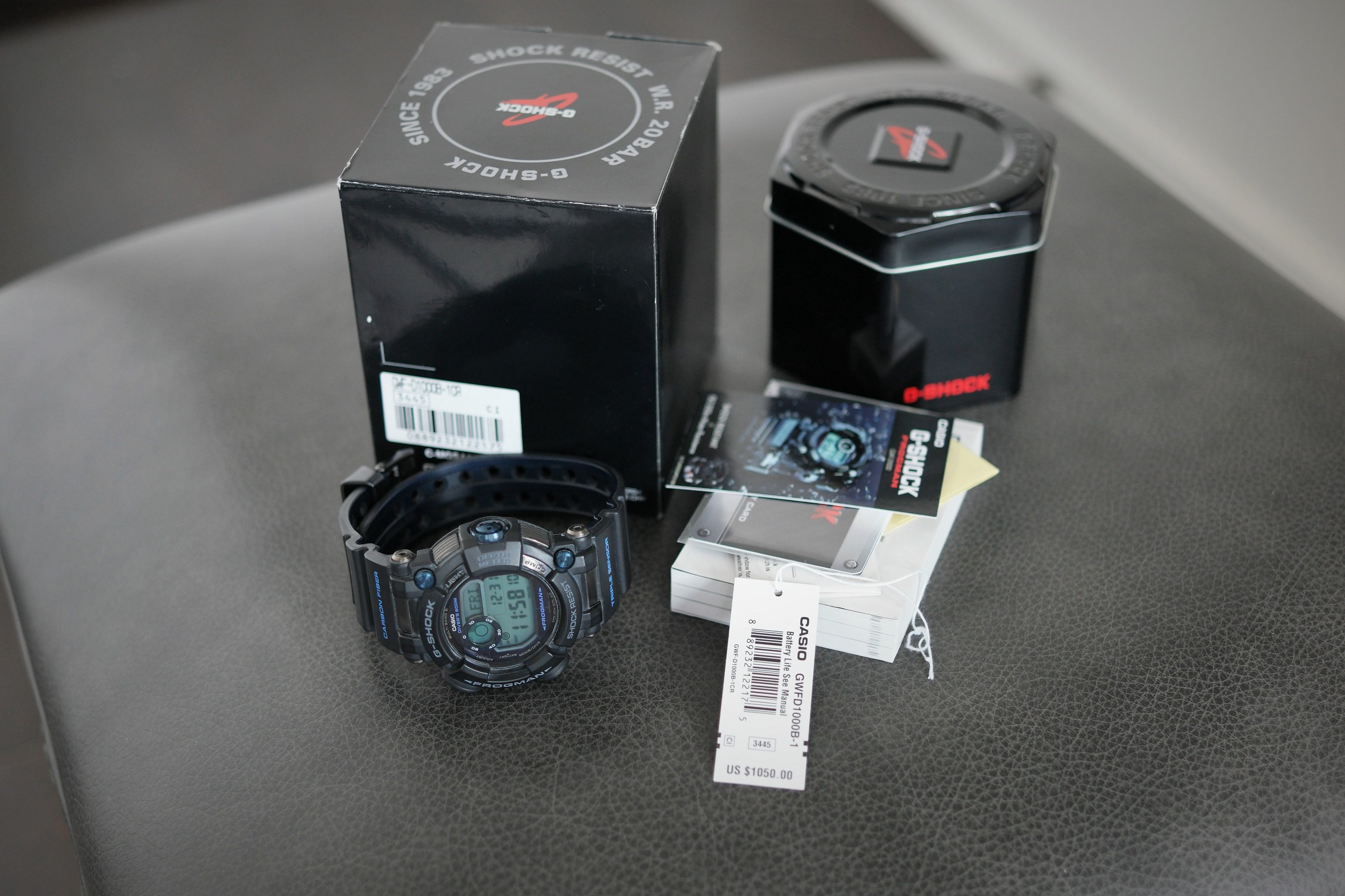 750 USD For Sale Casio G Shock GWFD1000B 1 Frogman WatchCharts