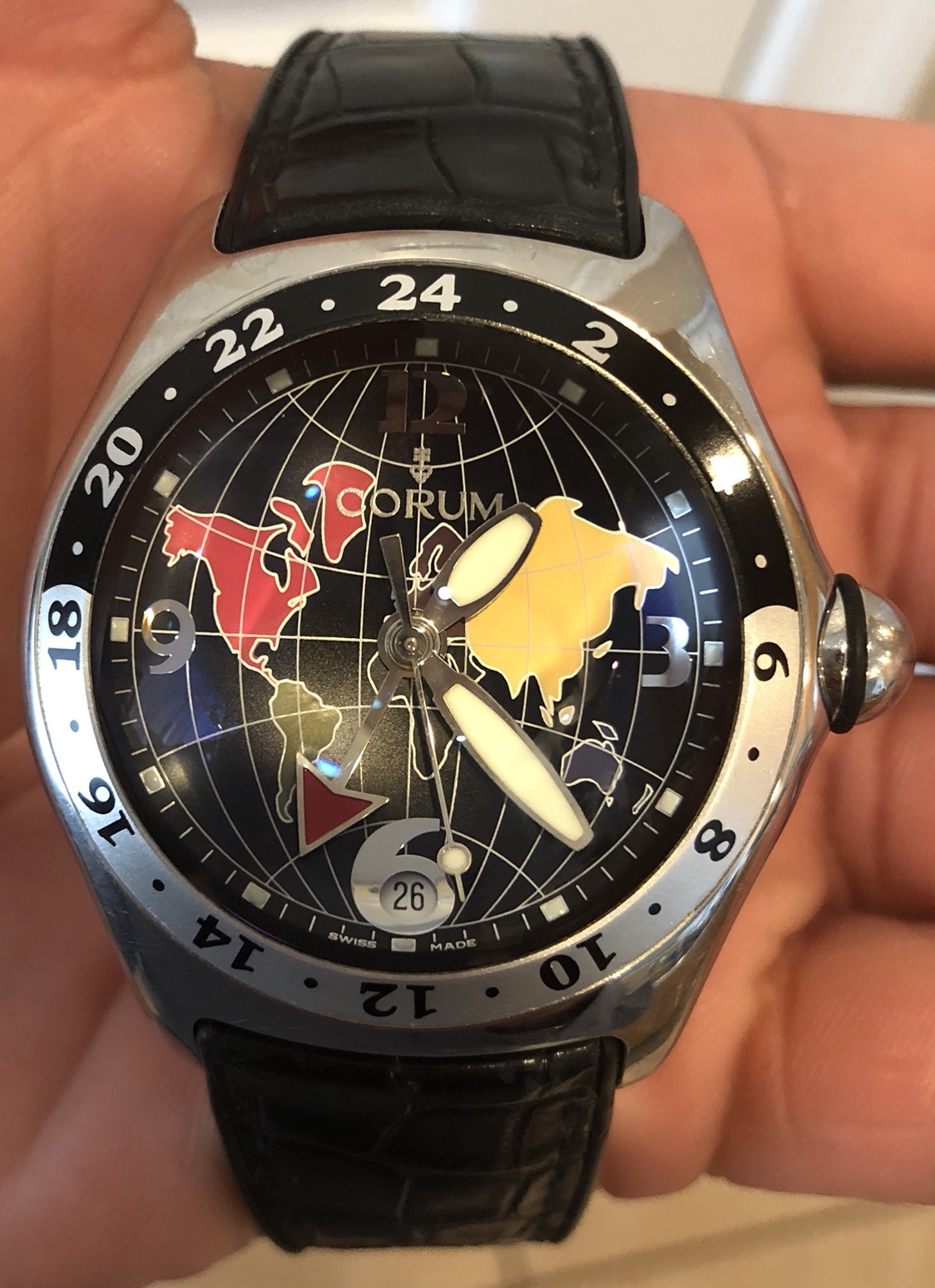 Corum Bubble GMT World Dial WatchCharts Marketplace