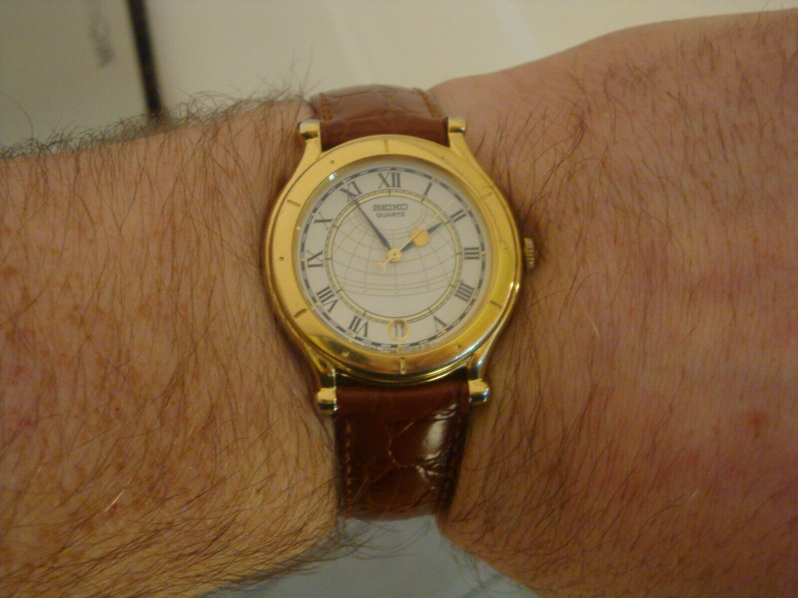 Seiko Age of Discovery gents watch. 5Y22-6050. Rare watch, circa 