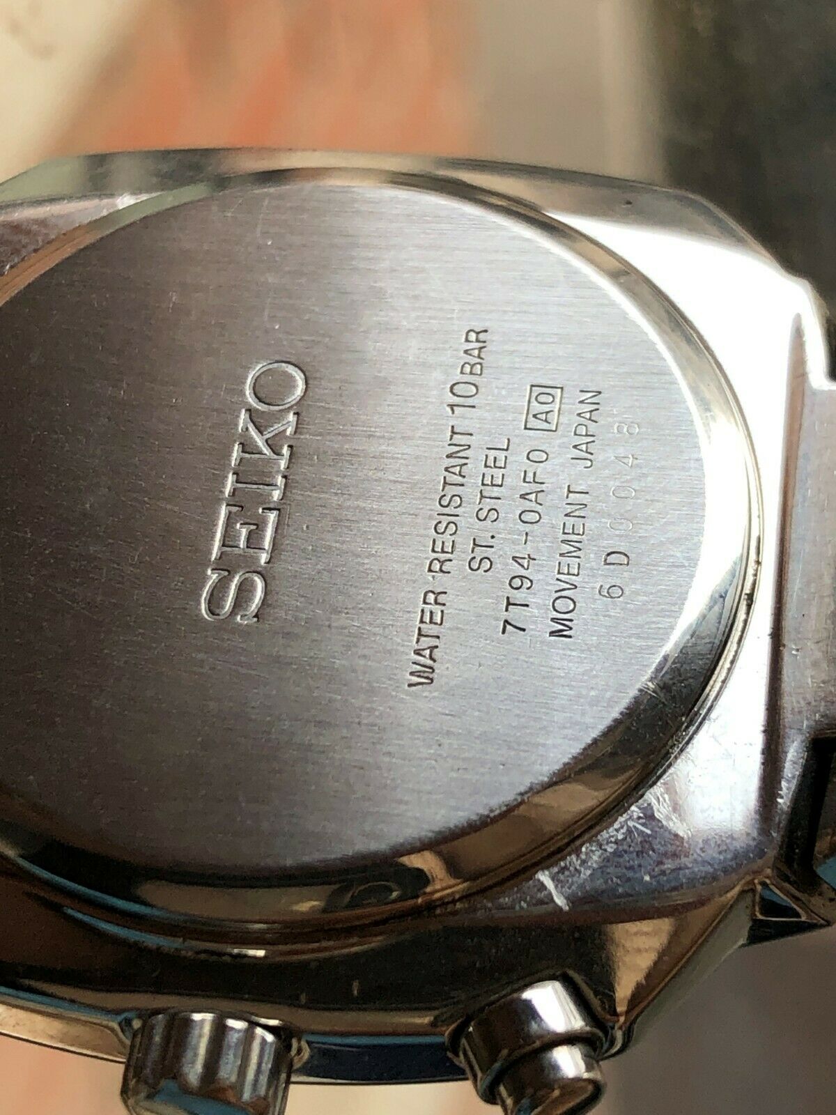Seiko Inverse PANDA Chronograph UFO Vintage JDM 7T94-0AF0