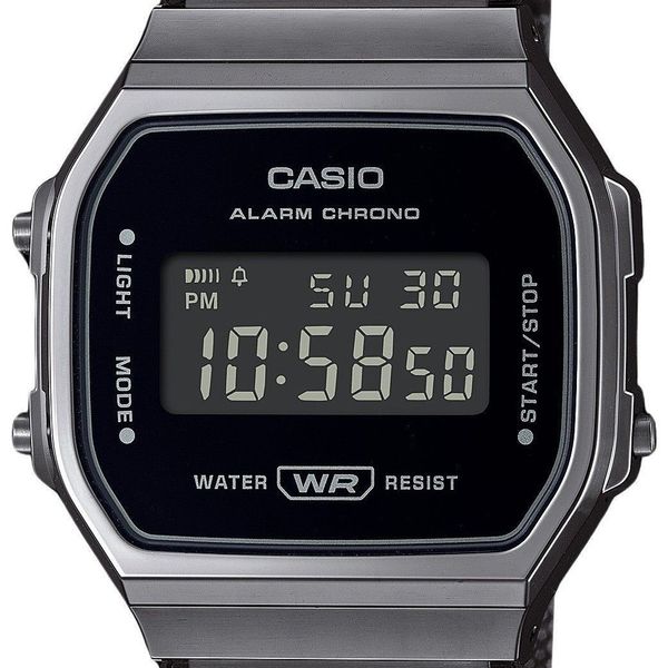 Casio Vintage Digital Black Dial Quartz Casual Unisex Watch A168WEMB-1B ...