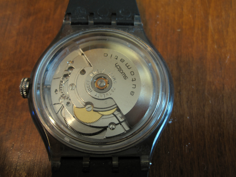 Swatch automatic hot sale skeleton watch