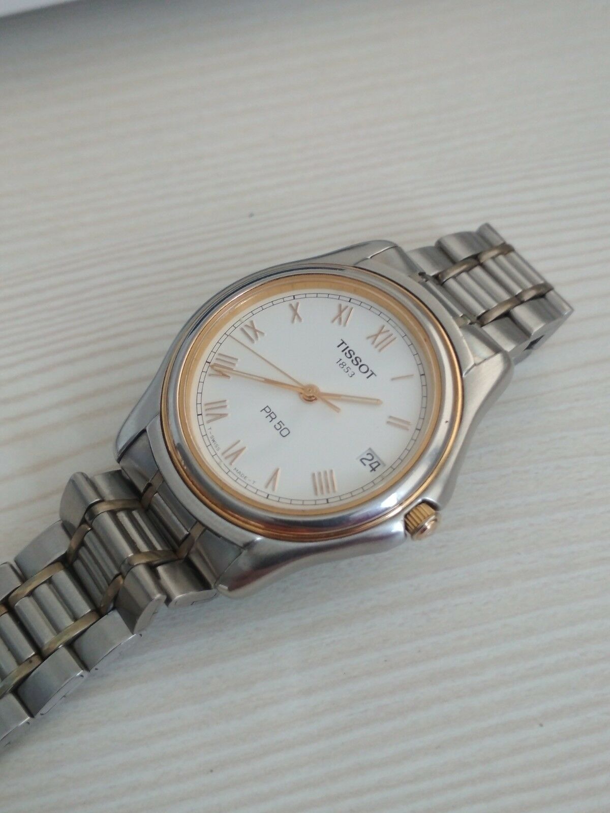 美品 メンズ　TISSOT ティソ PR50 J176/276K QZ 稼働品 VINTAGE TISSOT PR50 J176/276K WRIST WATCH, RUNNING With Date