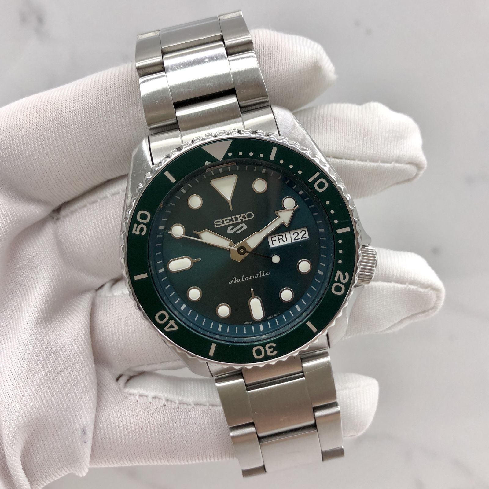 SEIKO 4R36-07G0 GREEN DIAL 5 SPORTS AUTOMATIC MEN'S WATCH 237045045 KM |  WatchCharts Marketplace