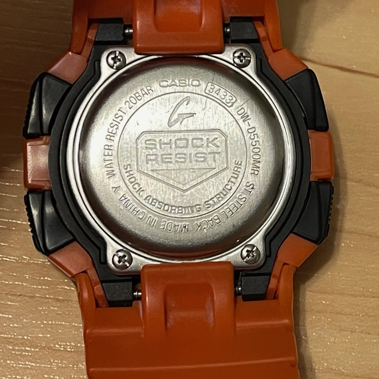 WTS] Casio G-Shock DW-D5500MR-4 Rescue Orange Square Negative 