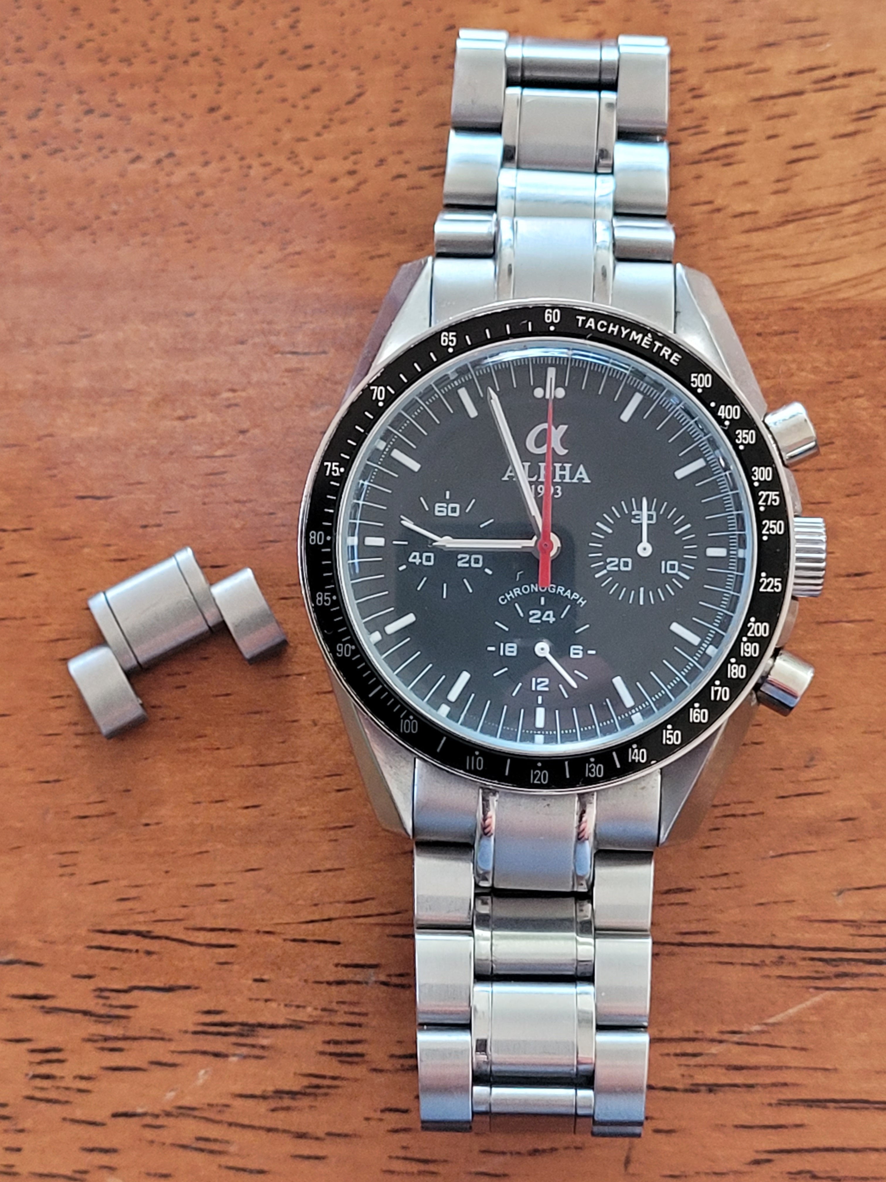 Alpha Chronograph Mechanical Speedmaster Homage WatchCharts