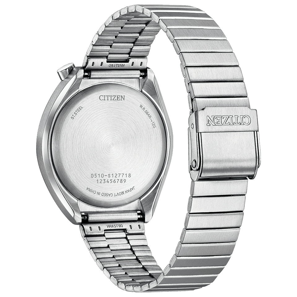 ブランド通販 Label Record Dial Orange Citizen New Tsuno Men Chronograph 自転車本体