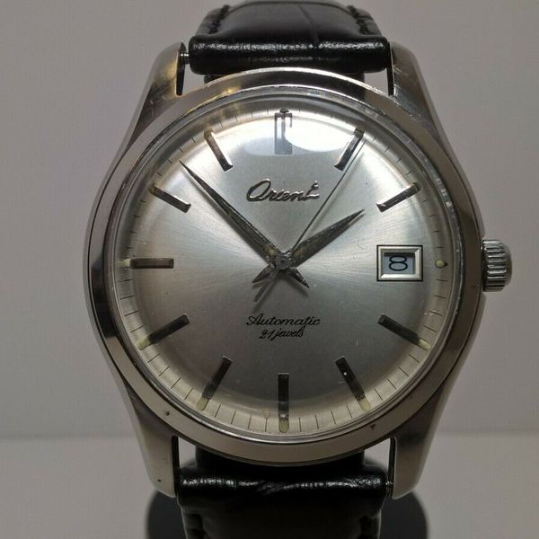 Vintage Orient Star Script Dial 597302-70 CS 21 Jewels