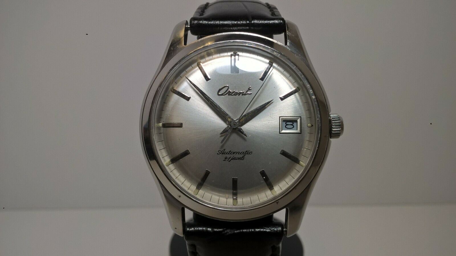 Vintage Orient Star Script Dial 597302-70 CS 21 Jewels Automatic