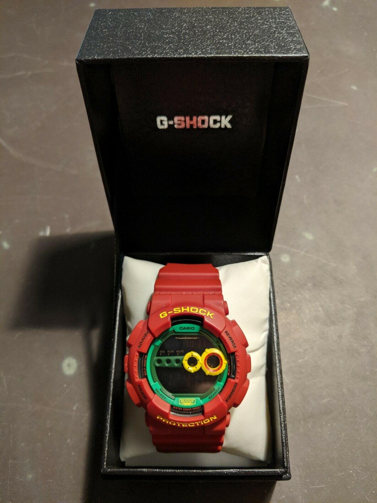 Gently Used CASIO G-SHOCK GD-100RF-4 ~RASTAFARIAN~ LIMITED RARE