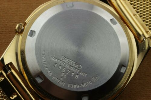 VINTAGE SEIKO 5 6309 BLUE ARABIC DIAL AUTOMATIC JAPAN WORKING