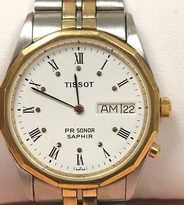 Gents TISSOT PR Sonor Saphir Day/Date Quartz Wristwatch Spares/Repairs -  K20 | WatchCharts