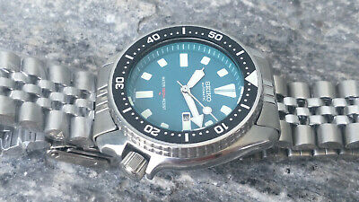 VINTAGE SEIKO DIVER 4205-0156 GREEN MOD AUTOMATIC UNISEX WATCH S.N: 530295  | WatchCharts Marketplace