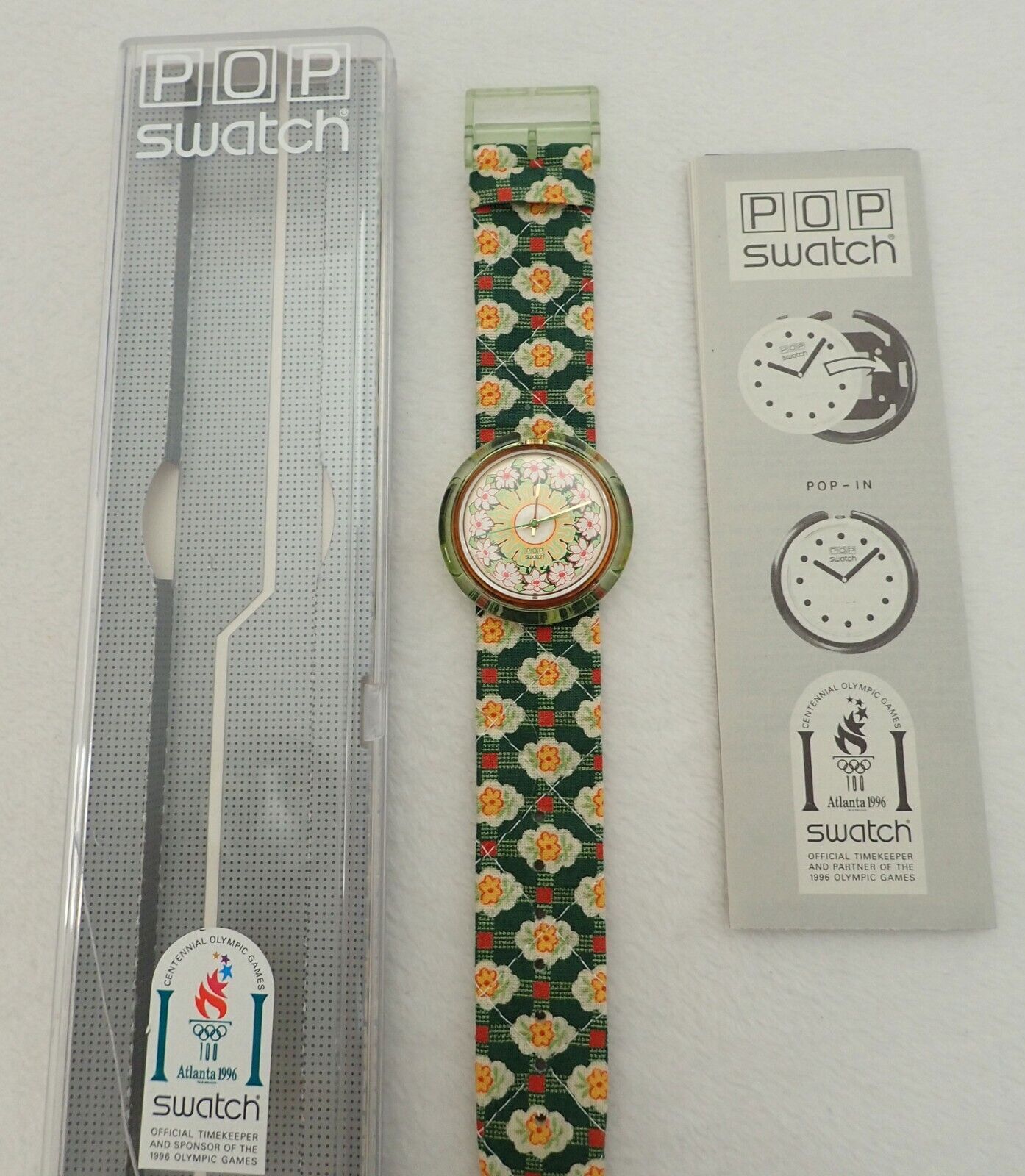 Swatch Watch - PMO101 - MILLE FEUILLE Vintage 1995 Midi Pop-swatch MILLE FEUILLE PMO101 - 32 Mm  main image 2