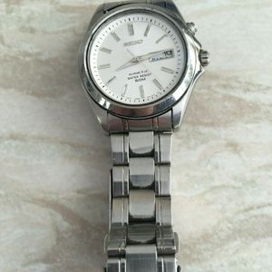 Seiko Kinetic 50m Stainless steel watch. 5M43-OE70 NEEDS WORK READ  DESCRIPTION | WatchCharts