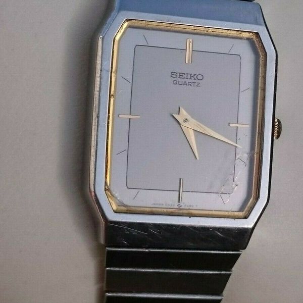 時計 SEIKO QZ 6530-5840 SUWA QUARTZ Seiko Watches Unisex Quartz Dress Tank Watch Ref. 5530-5350