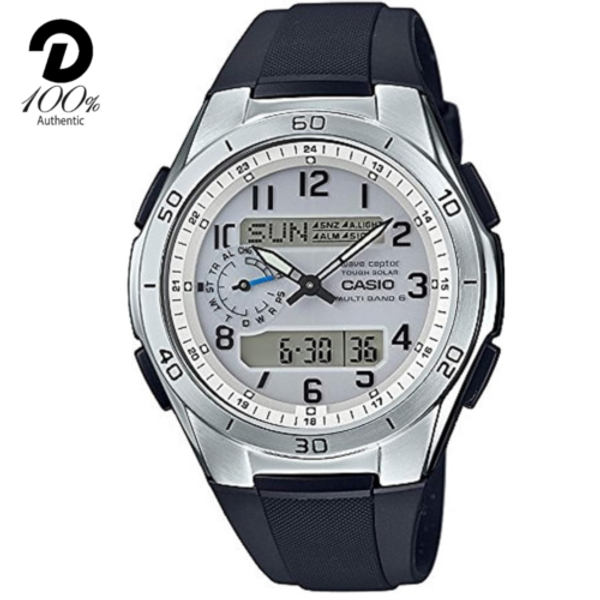 CASIO WAVE CEPTOR WVA-M650-7AJF Solar Atomic Radio Analog Digital Men`s ...