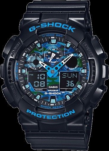 g shock blue camo