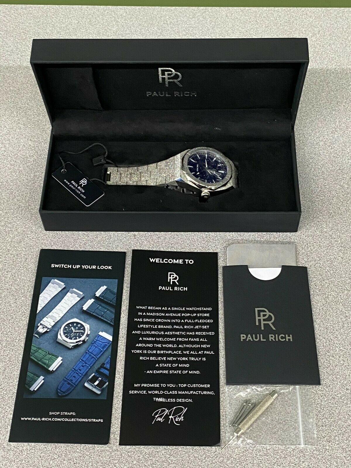 WOW Paul Rich Automatic Watch PR88 Frosted Star Dust 45MM AVENTURINE BLUE WatchCharts Marketplace