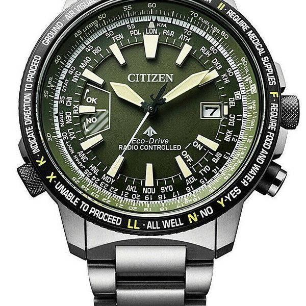 Citizen Eco-Drive Promaster Radio Controlled Sapphire Titanium 200m ...