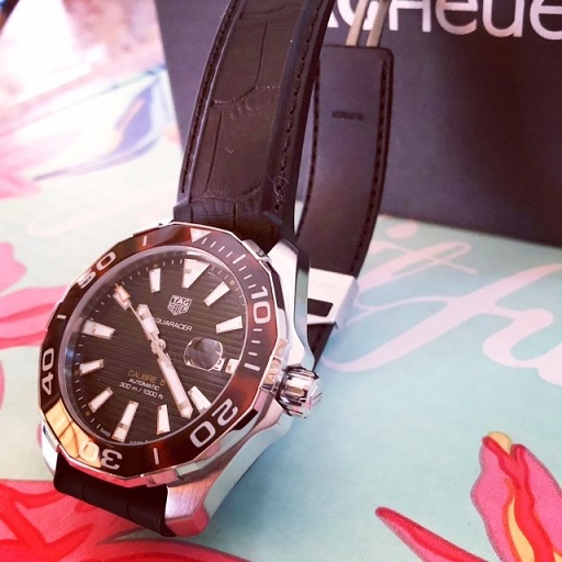 FS TAG HEUER AQUARACER Tortoise Shell Automatic WAY201N.FT6177