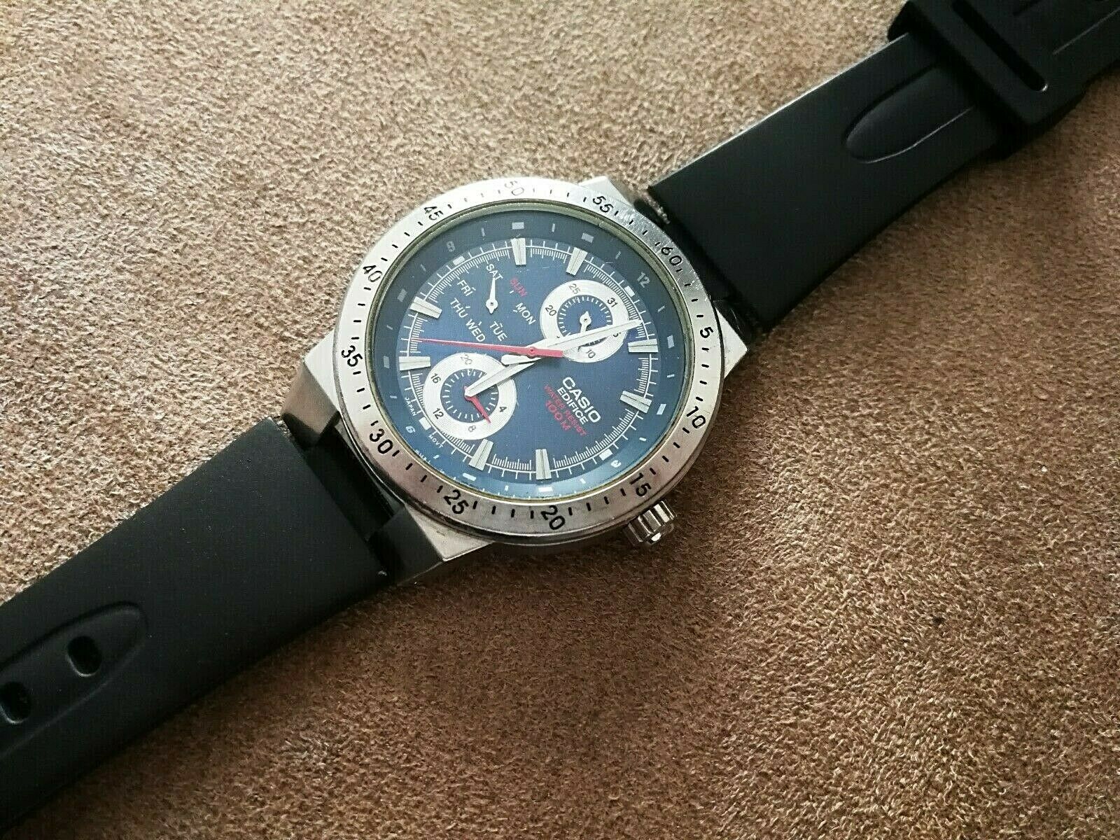 casio edifice ef-314 stainless steel date display watch ef-314-2av module  1794 | WatchCharts