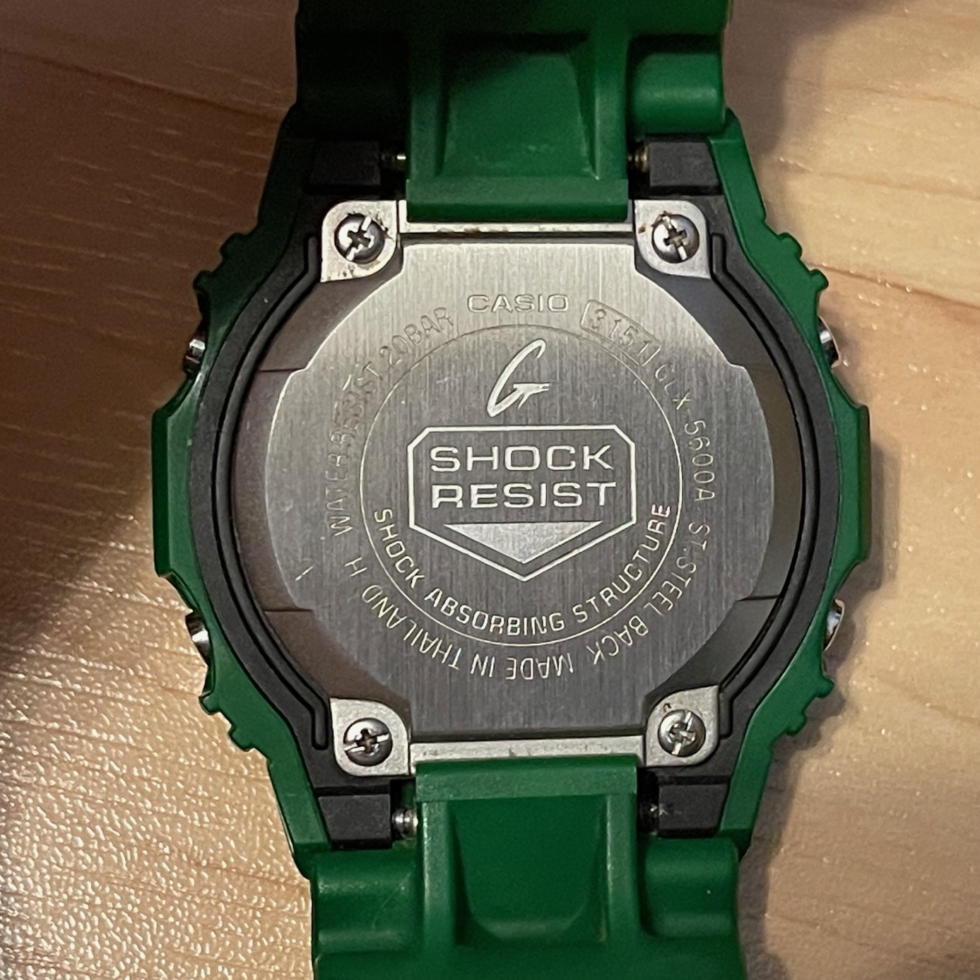 WTS] Casio G-Shock GLX-5600A-3 G-Lide Square Green Tide & Moon