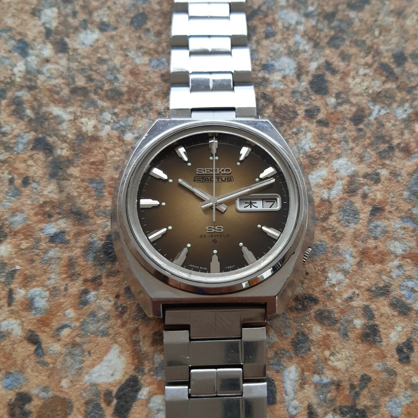 seiko 5 actus ss 23 jewels 6106