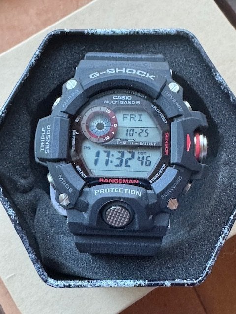 Casio G Shock Rangeman GW9400 1 AS MB6 Twin Senso WatchCharts UK