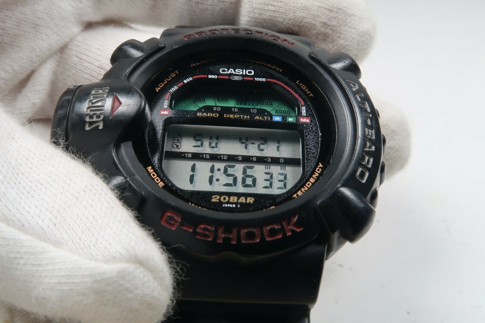 CASIO G-Shock DW-6500 Alti-Baro NEW CRYSTAL/NEW BATTERY Mens Watch