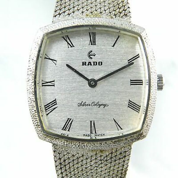 RADO SILVER COLOGNY HAND-WINDING MEN'S VINTAGE WATCH SWISS