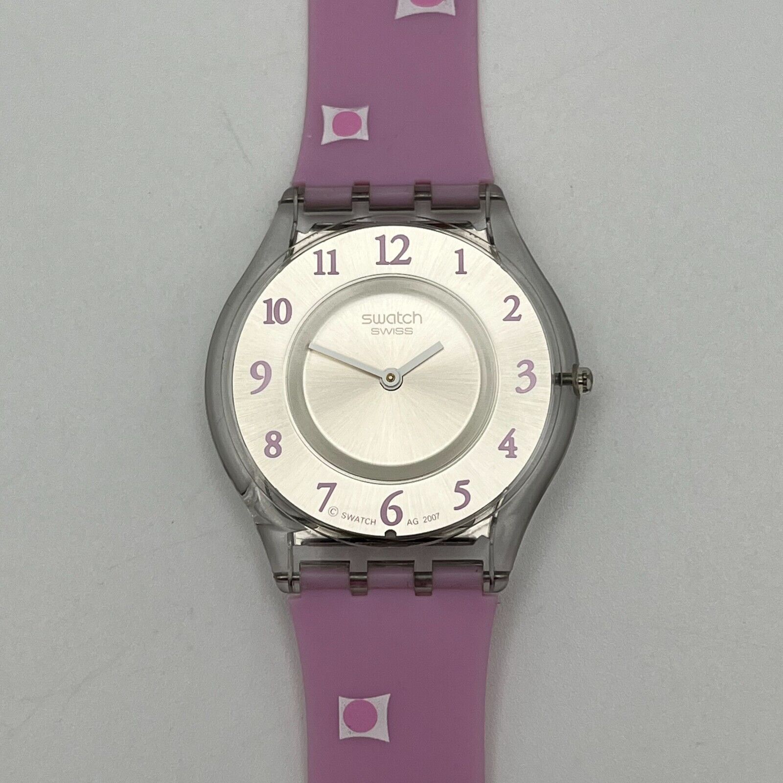 Rare Vintage Swatch Skin Series MARBLE TIME Pink Womens 