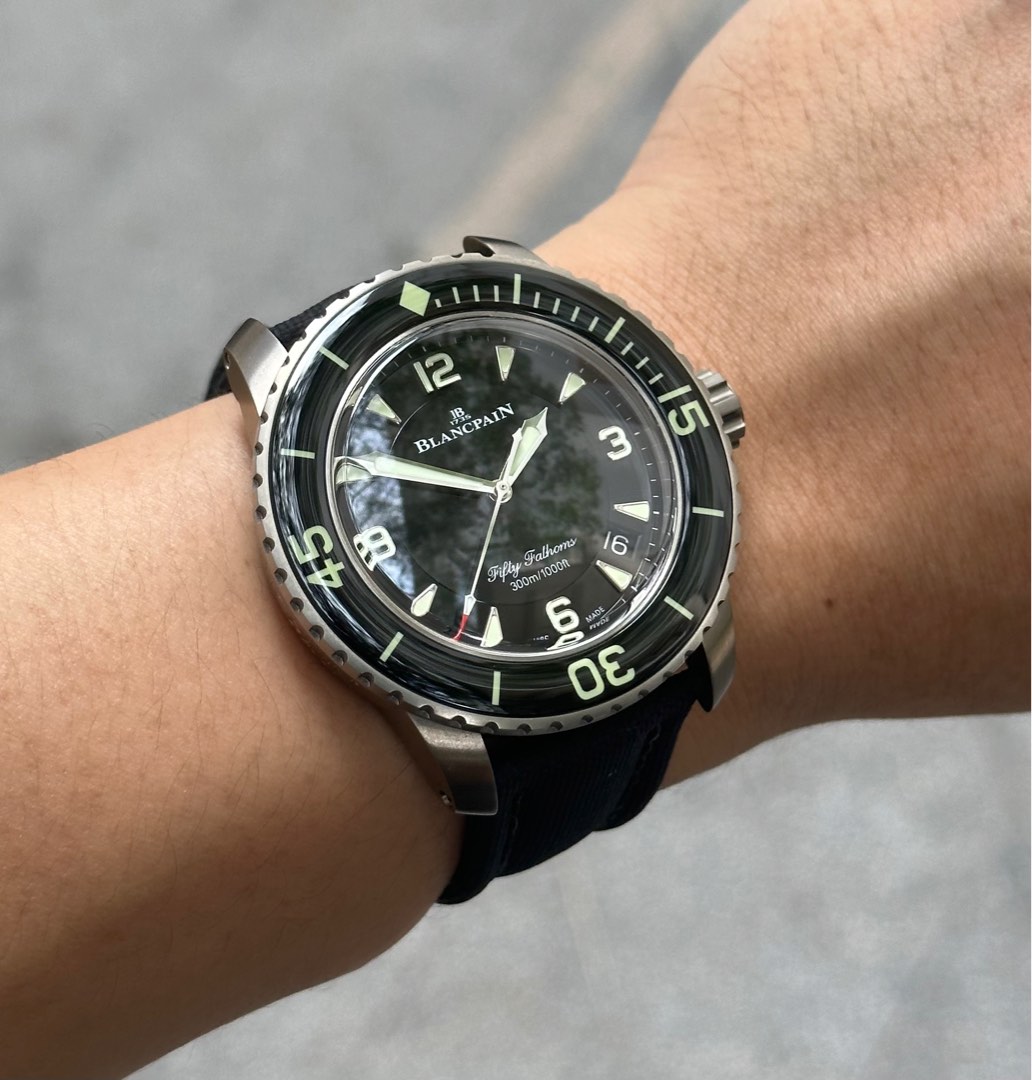 Blancpain fifty fathoms titanium WatchCharts Marketplace