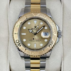 Rolex Yacht-Master 18k two tone ref 16623 MOP Ruby dial Mother of