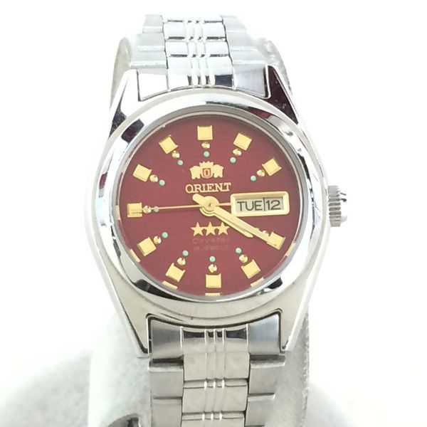 [Used] ORIENT Orient / Quartz watch / Analog / RED / Red / SLV / Silver ...