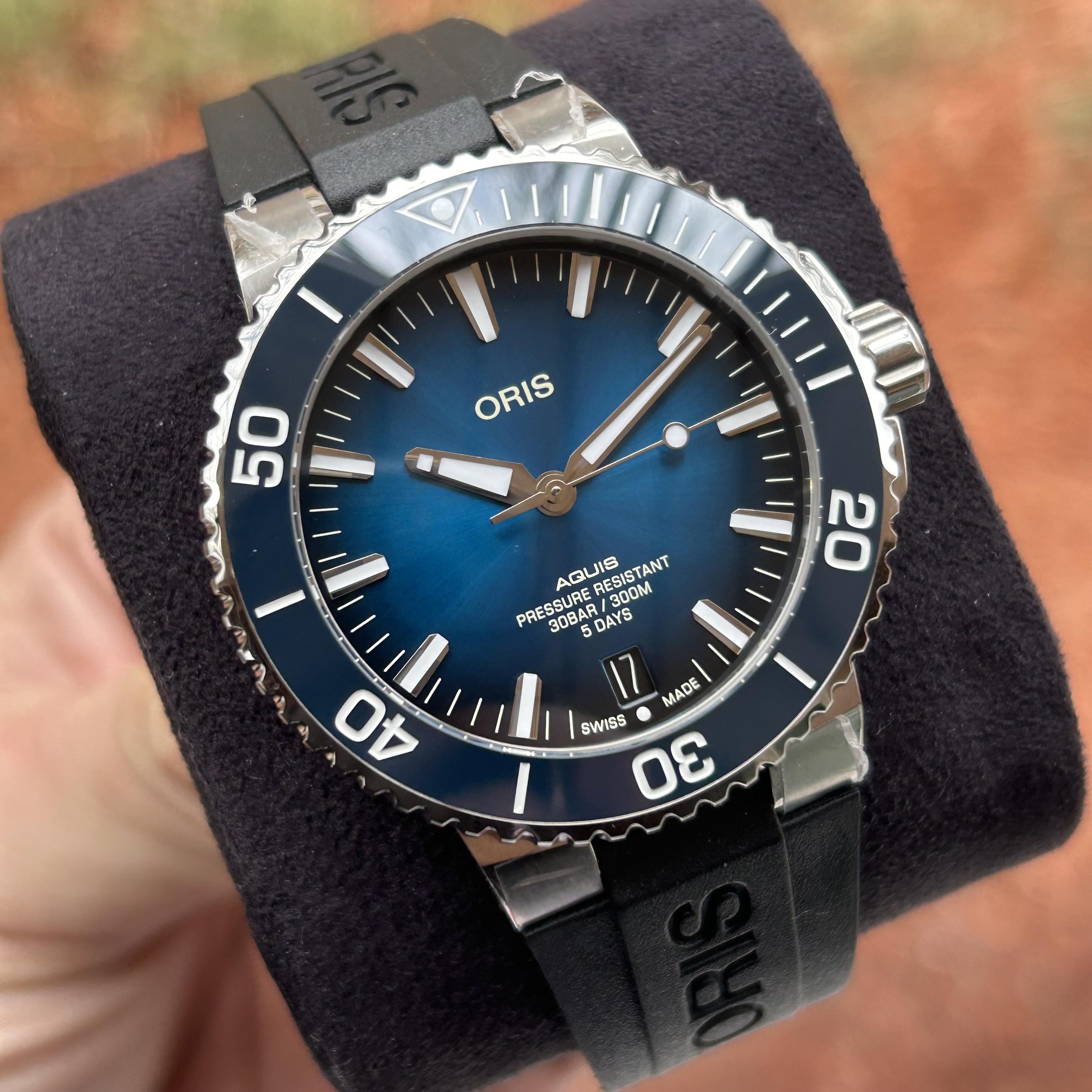 WTS Oris Aquis Calibre 400 Box Papers 12 2023 WatchCharts