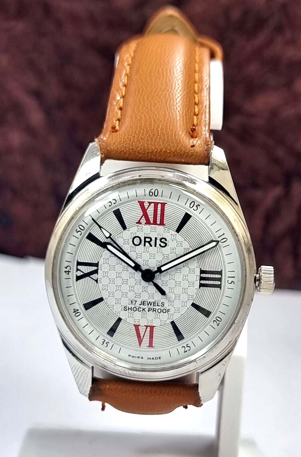 Vintage Oris White Dial ST 96 17 Jewels Swiss Made Mechanical