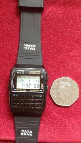 Vintage Casio Dbc 62 Data Bank New Heavy Duty Battery Working Nice Retro Watch WatchCharts