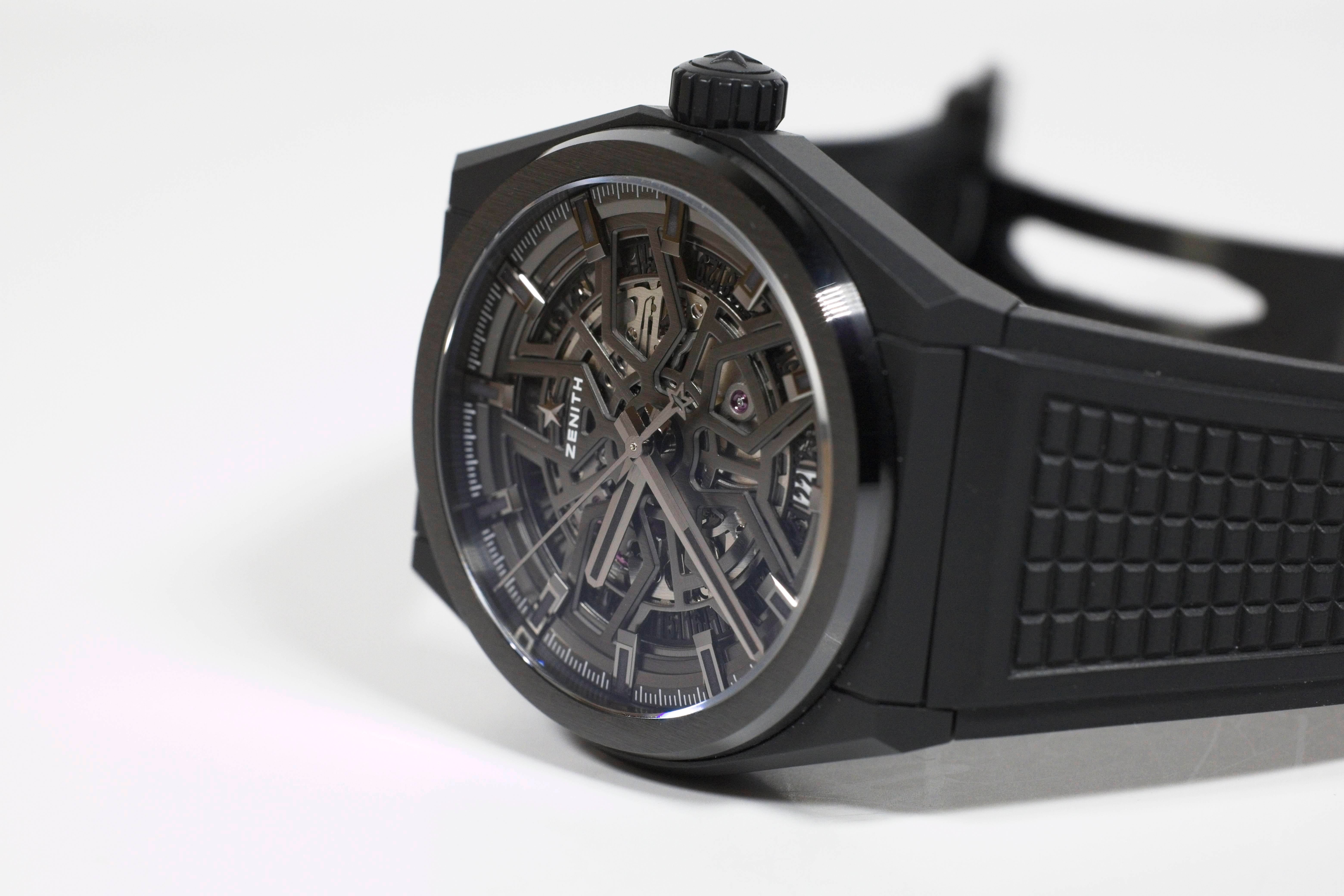 Zenith Defy Classic Ceramic Black Watch - Skeleton Dial 49.9000
