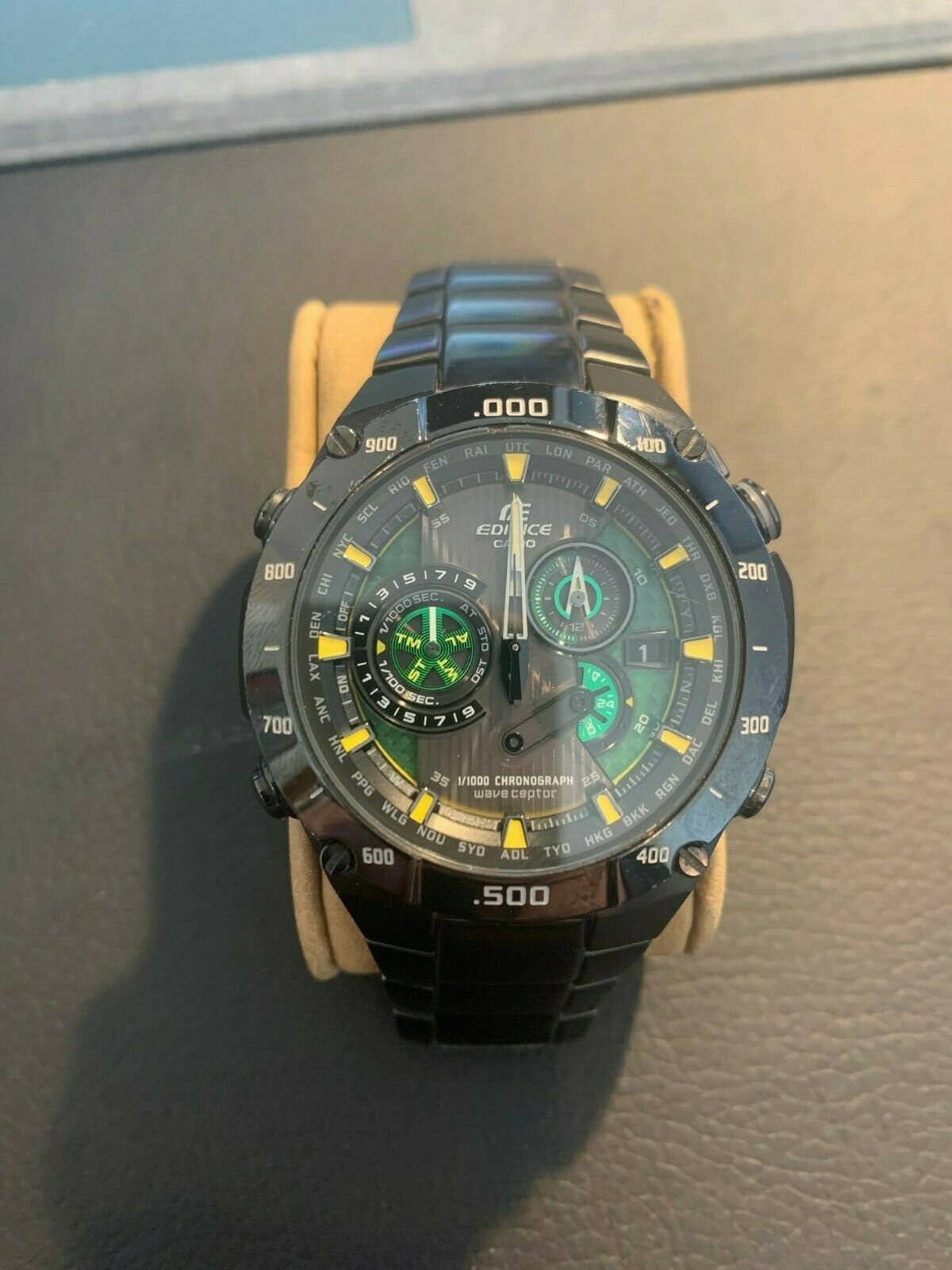 Casio edifice black label hotsell atomic watch