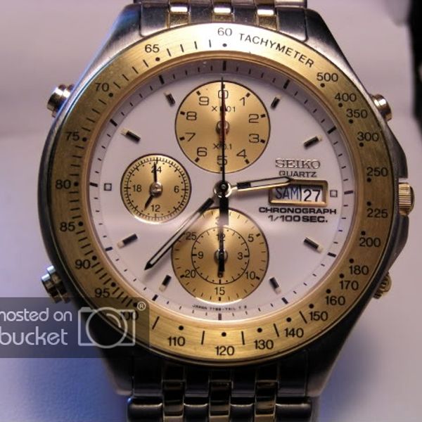Montre Seiko 7T59 Sport - Édition Limitée JO Barcelone 1992 - Rare Chrono 1/100s
