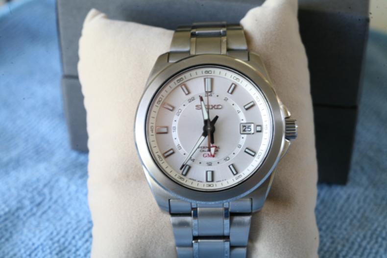 Seiko SBQJ017 titanium GMT proven accurate | WatchCharts