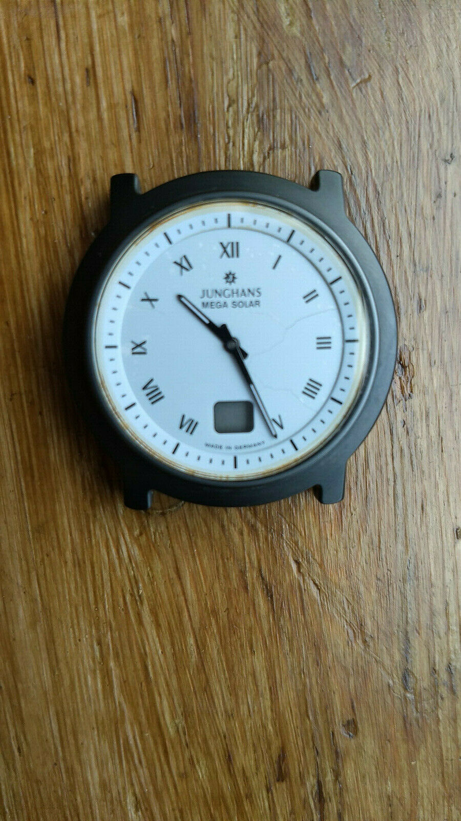 JUNGHANS MEGA SOLAR CERAMIC WATCH 018 1810 SPARES OR REPAIR