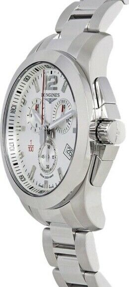 LONGINES Conquest Chronograph Silver Dial Men s Watch L38004766