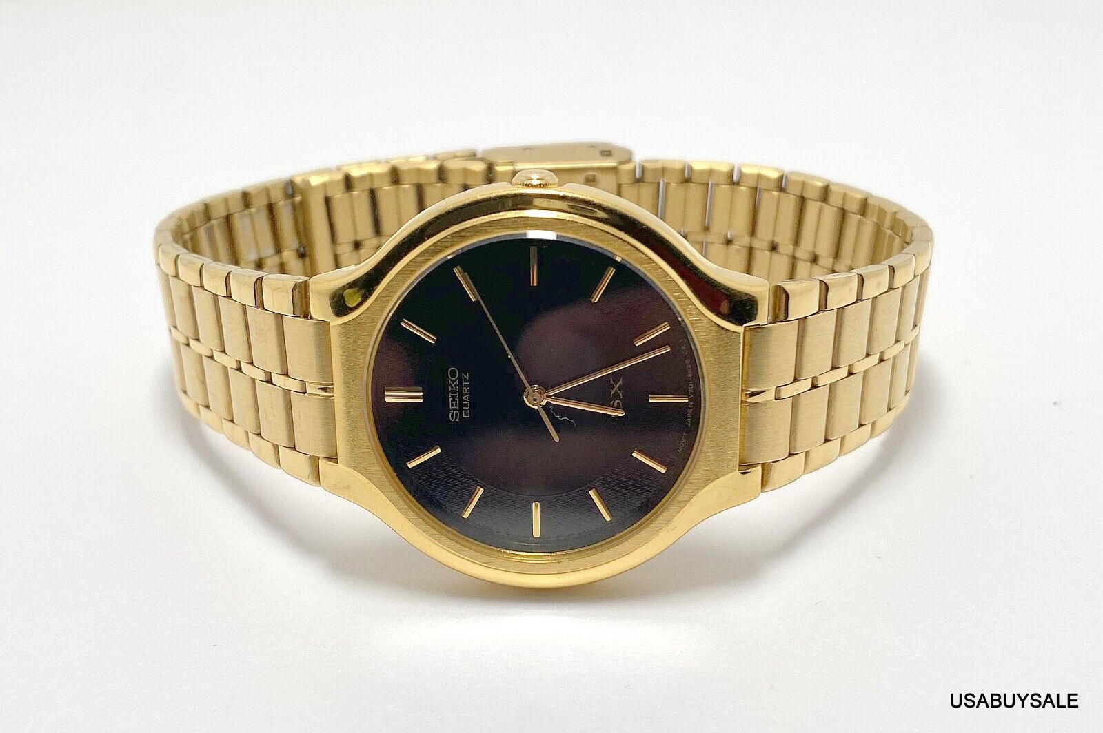 J841 Vintage Seiko Analog Quartz Watch Gold Original V701