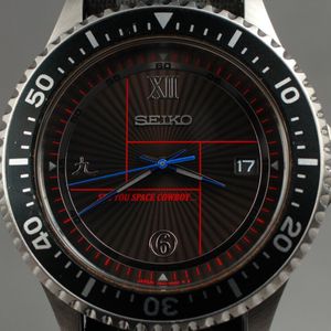 RARE New Battery SEIKO 7N42-HAN0 Cowboy Bebop Collaboration Quartz