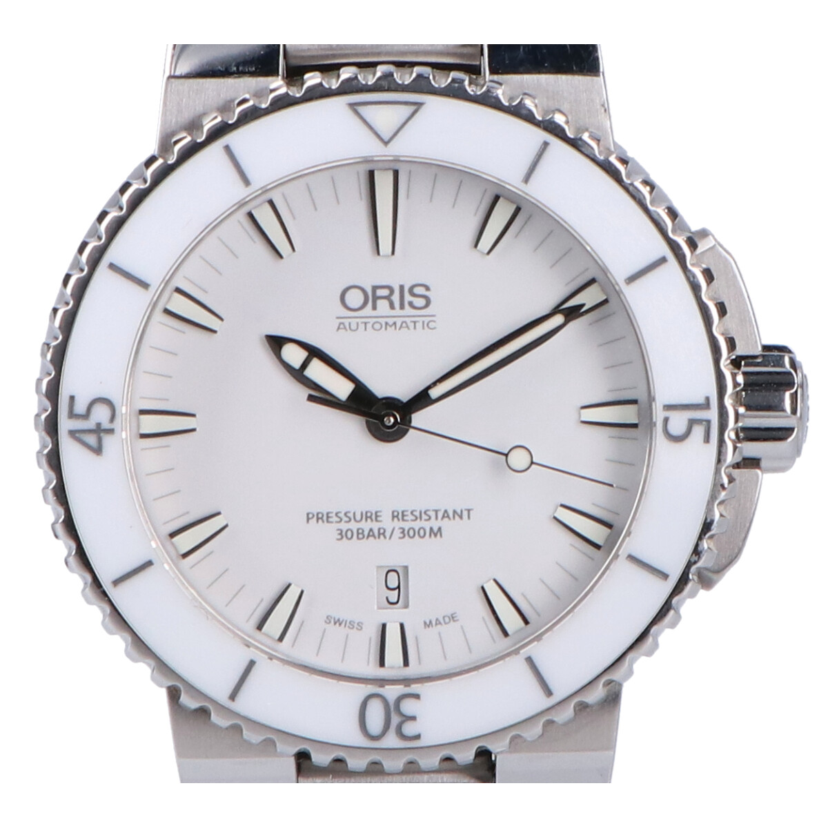 ORIS Oris 733 7653 4156R Aquis Date 300M Diver See Through Back